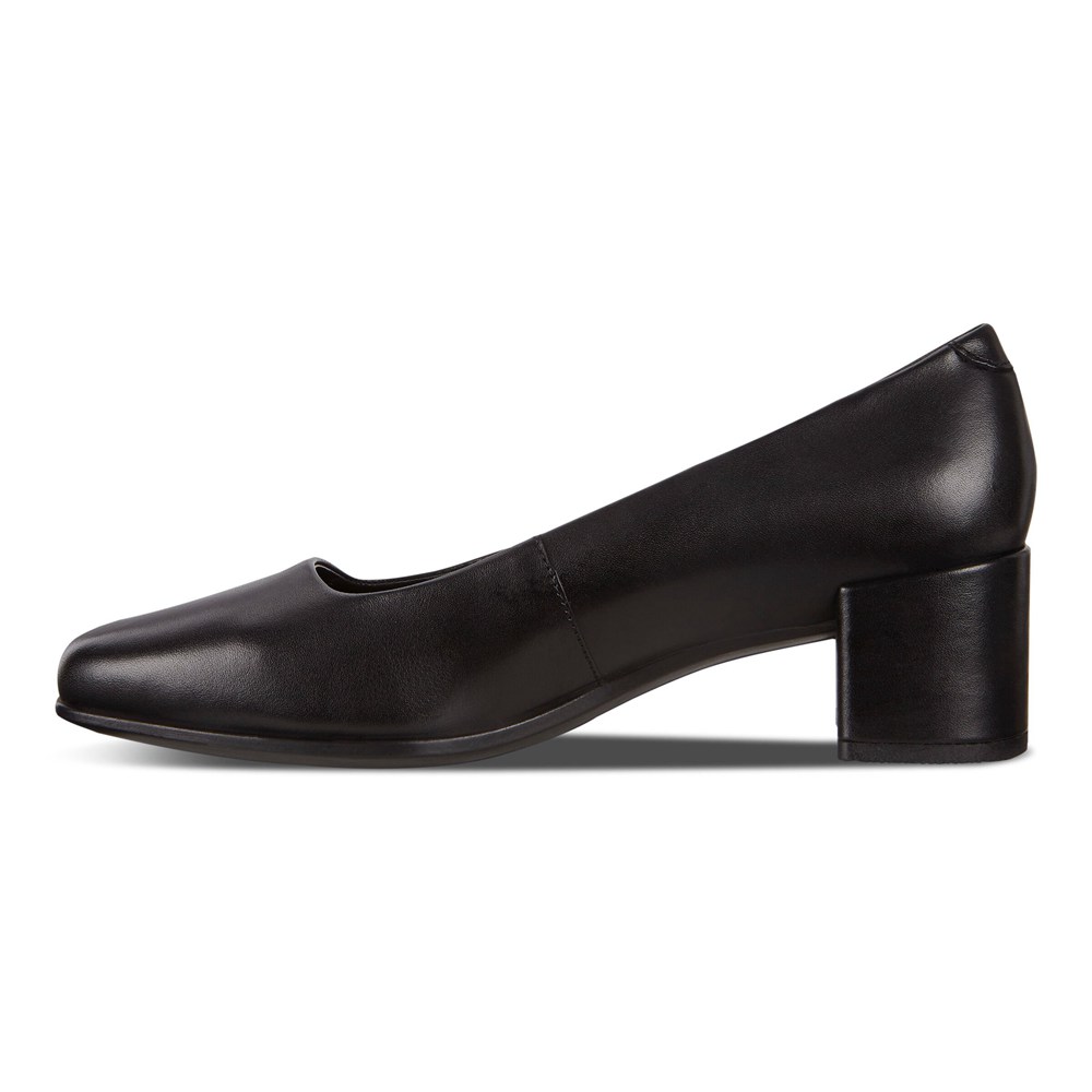 ECCO Womens Pumps Black - Shape 35 Squareds - JVP-041753